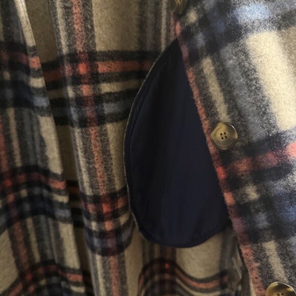 Noize Greta Plaid Felted Shirt Jacket In Heather Grey Check - Picture 8 of 9